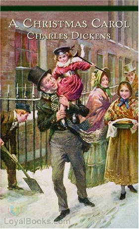 Книга на английском - Чарльз Диккенс Рождественская песнь в прозе - обложка книги скачать бесплатно
