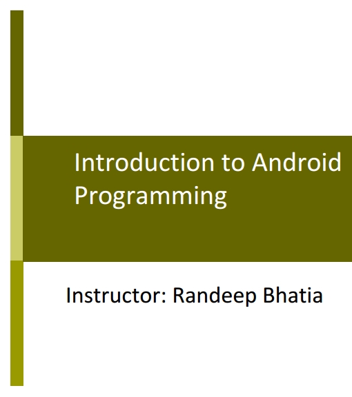 Книга на английском - Introduction to Android Programming - обложка книги скачать бесплатно