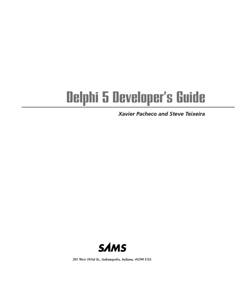 Книга на английском - Delphi 5 Developer’s Guide - обложка книги скачать бесплатно