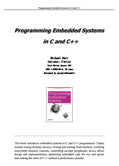 Книга на английском - Programming Embedded Systems in C and C++ - обложка книги скачать бесплатно