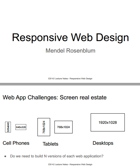 Книга на английском - Web Applications Development, Stanford Lectures: Responsive Web Design (RWD) - обложка книги скачать бесплатно