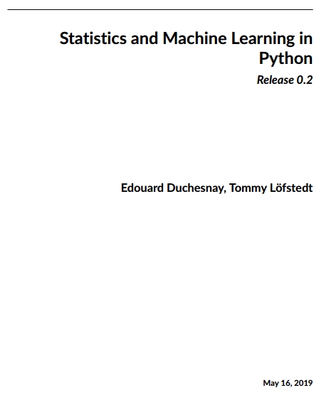 Книга на английском - Statistics and Machine Learning in Python (Release 0.2) - обложка книги скачать бесплатно