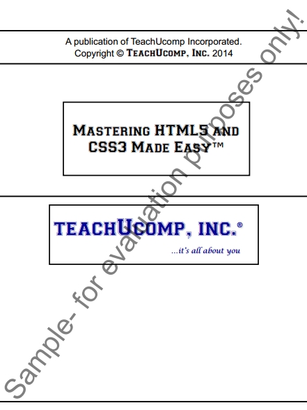 Книга на английском - Mastering HTML5 and CSS3 Made Easy - обложка книги скачать бесплатно