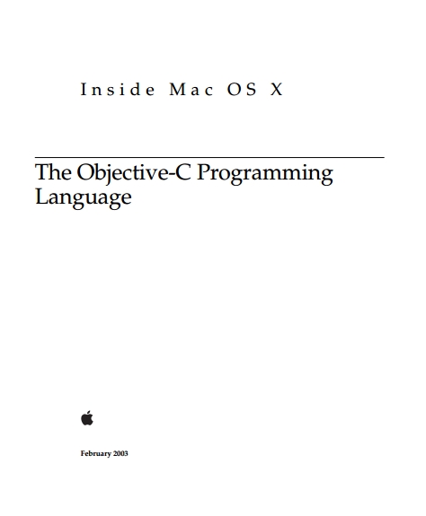 Книга на английском - Inside MacOX: The Objective-C Programming Language - обложка книги скачать бесплатно