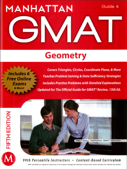 Книга на английском - Manhattan GMAT Guide 4: Geometry (6 Free online exams) - обложка книги скачать бесплатно