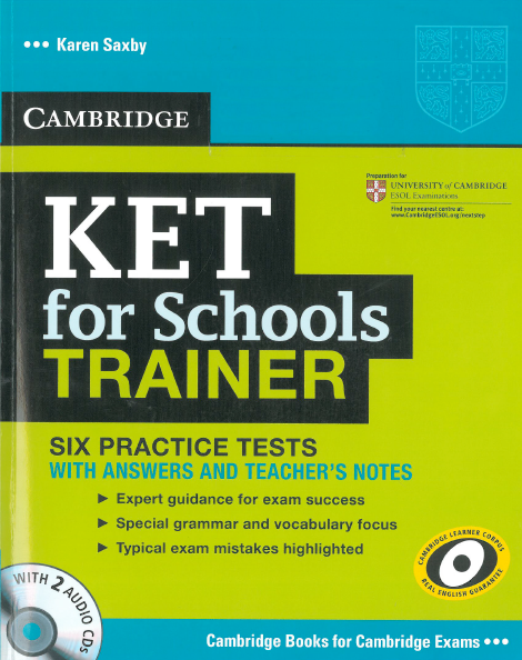 Книга на английском - KET for School Trainer. Six practice tests - обложка книги скачать бесплатно