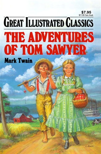 Книга на английском - Марк Твен Приключения Тома Сойера - обложка книги скачать бесплатно