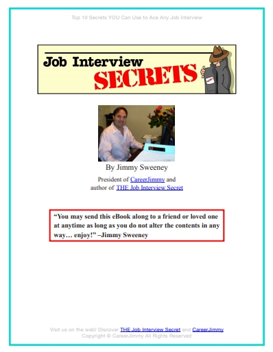 Книга на английском - Job Interview Secrets: Top 10 Secrets You Can Use to Ace Any Job Interview by Jimmy Sweeney - обложка книги скачать бесплатно