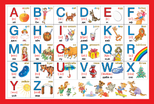 Скачать таблицу Буквы английского алфавита для детей дошкольного возраста в хорошем качестве
