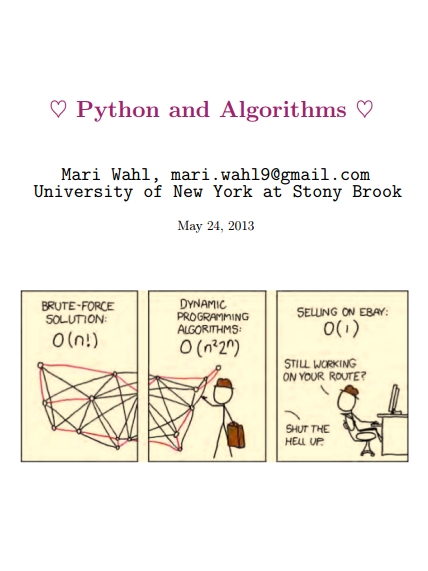 Книга на английском - Python and Algorithms (University of New York at Stony Brook) - обложка книги скачать бесплатно