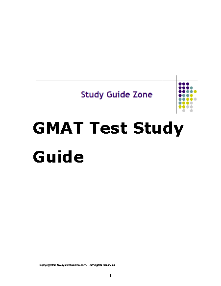 Книга на английском - GMAT Test Study Guide - обложка книги скачать бесплатно