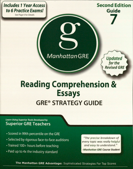 Книга на английском - Manhattan GRE Strategy Guide 7: Reading Comprehension and Essays - обложка книги скачать бесплатно