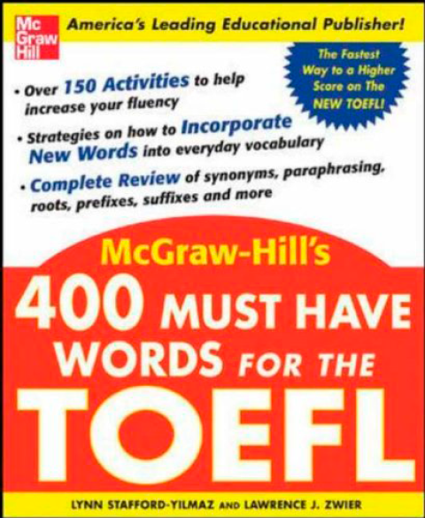 Книга на английском - McGraw-Hills 400 must have words for the TOEFL - обложка книги скачать бесплатно